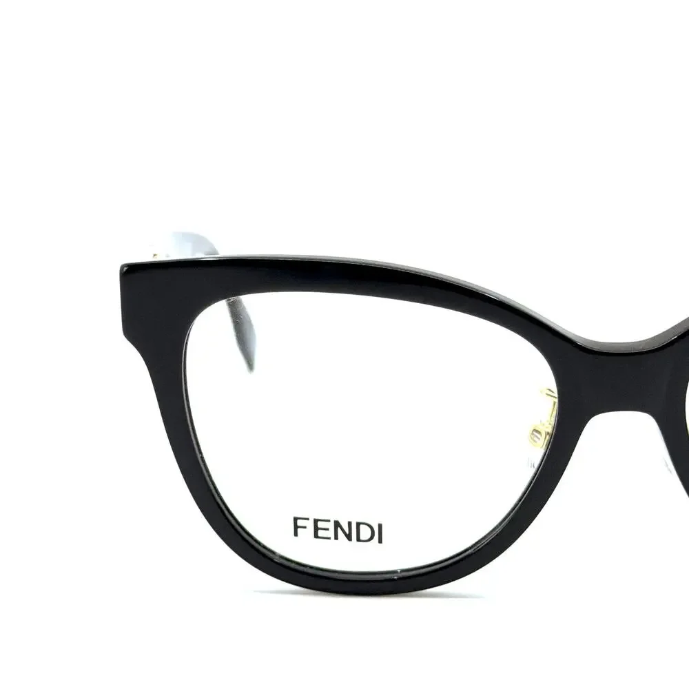 New, FENDI Eyeglasses FE50093F 001 Authentic